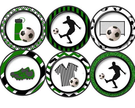 Printable Soccer Cupcake Toppers